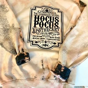 Halloween Fall Bleached Sweatshirt 🧡🧡🎃